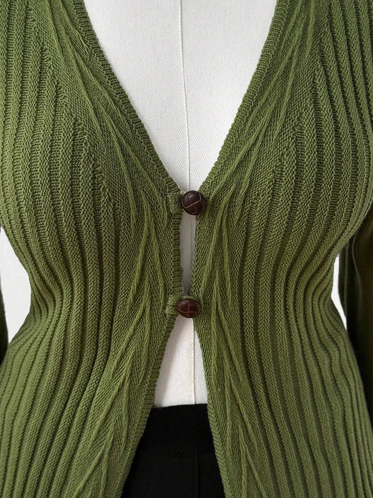 Floral-Appliqué Cable-Knit Longline Sweater