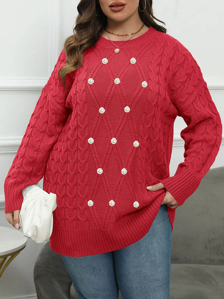 Ribbed Bell-Sleeve Button-Front Cardigan