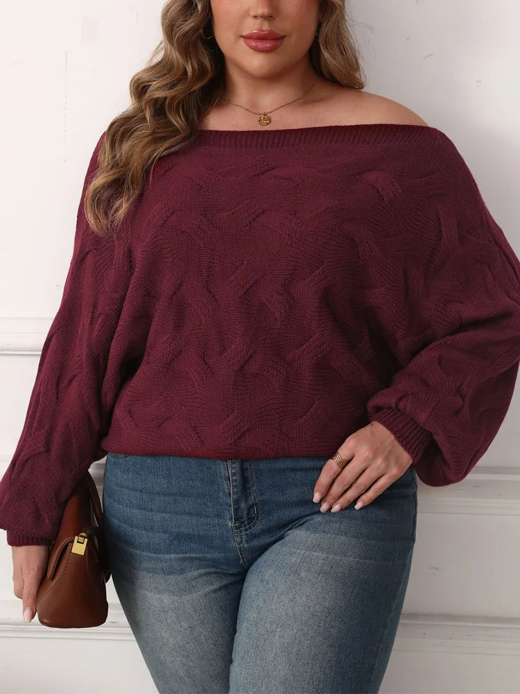 Turtleneck Side-Slit Poncho Sweater