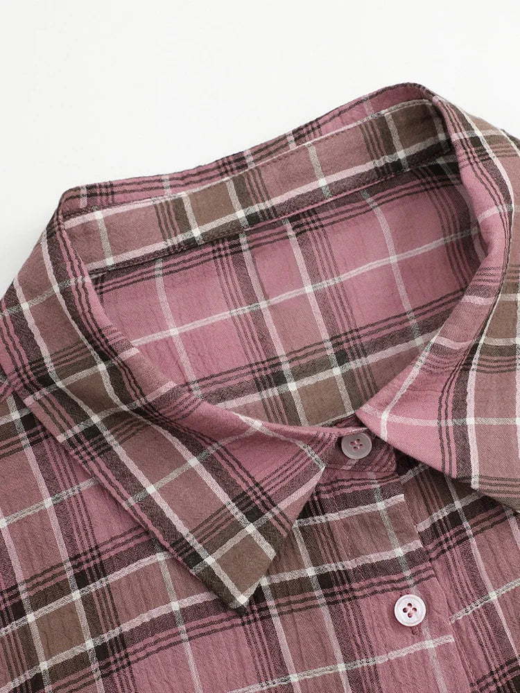 Relaxed Plaid Button-Down Shirt