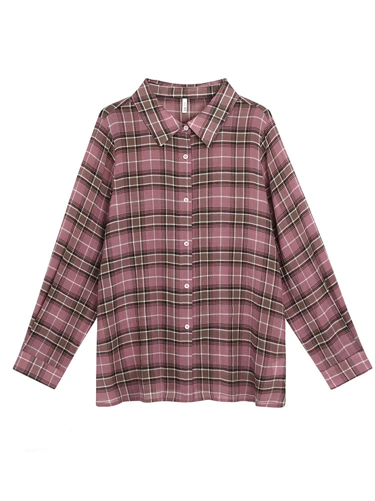 Relaxed Plaid Button-Down Shirt