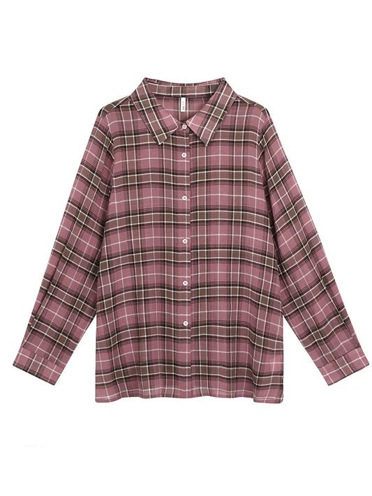 Relaxed Plaid Button-Down Shirt