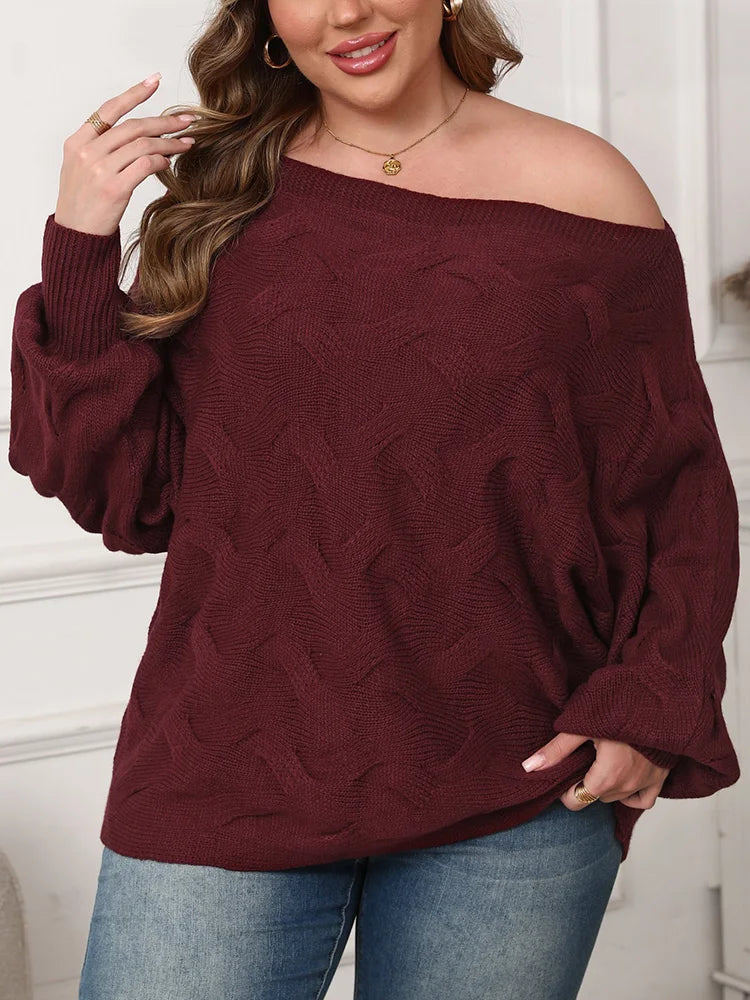 Turtleneck Side-Slit Poncho Sweater