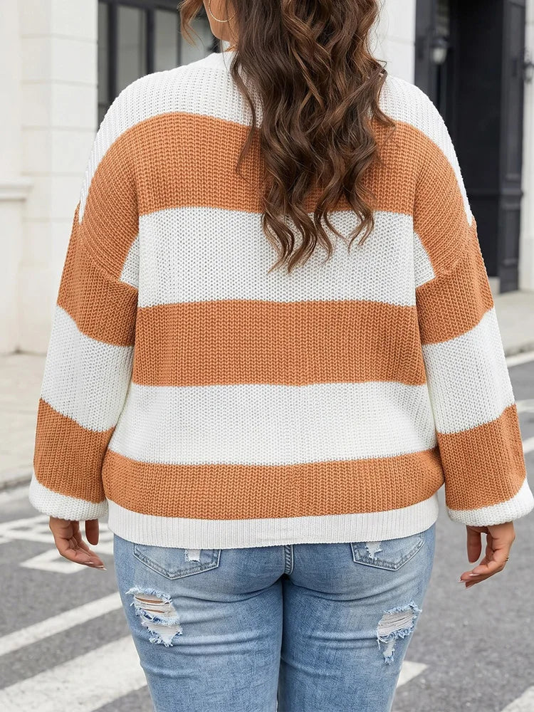 Beaded-Neckline Textured Balloon-Sleeve Sweater