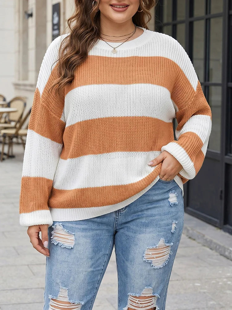 Beaded-Neckline Textured Balloon-Sleeve Sweater