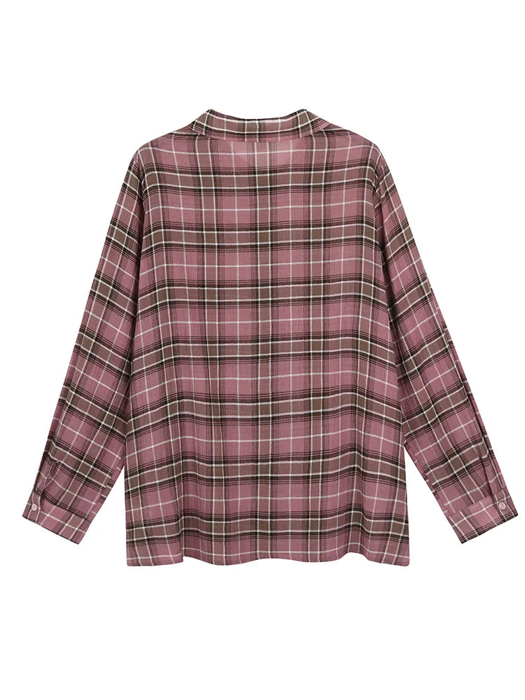 Relaxed Plaid Button-Down Shirt
