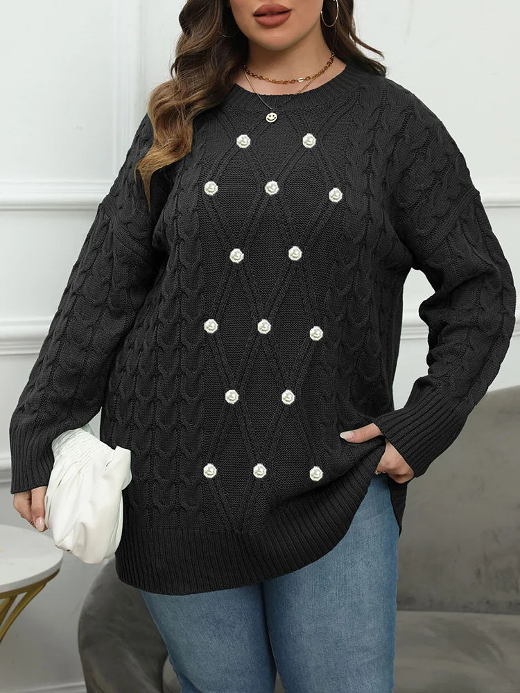 Ribbed Bell-Sleeve Button-Front Cardigan